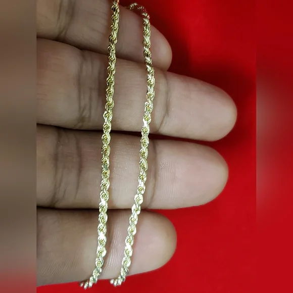 10kt Gold Rope Chain